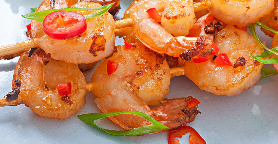 Receta de pinchos de gambas al ajillo con cayena