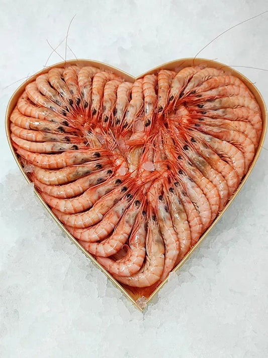 Corazones de gambas blancas de Olémarisco